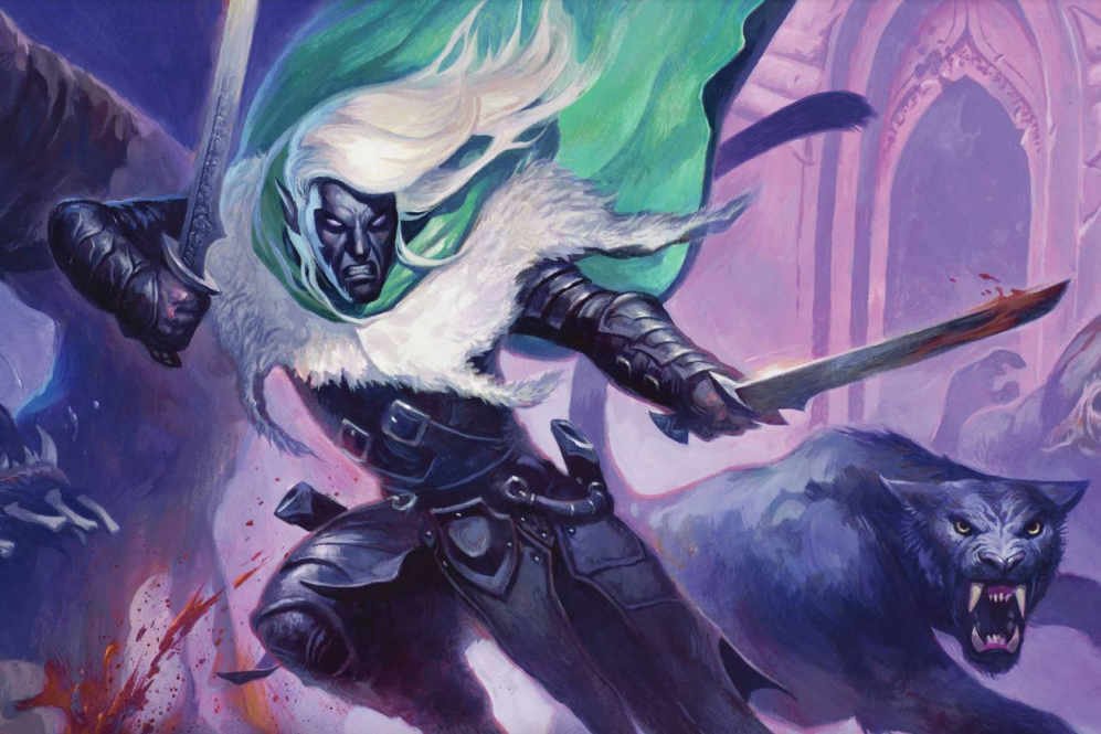 The Underdark Beckons: Clues Point to D&D's Return to the Deep 30 Drizzt and his panther leap into battle, blades and teeth flashing.