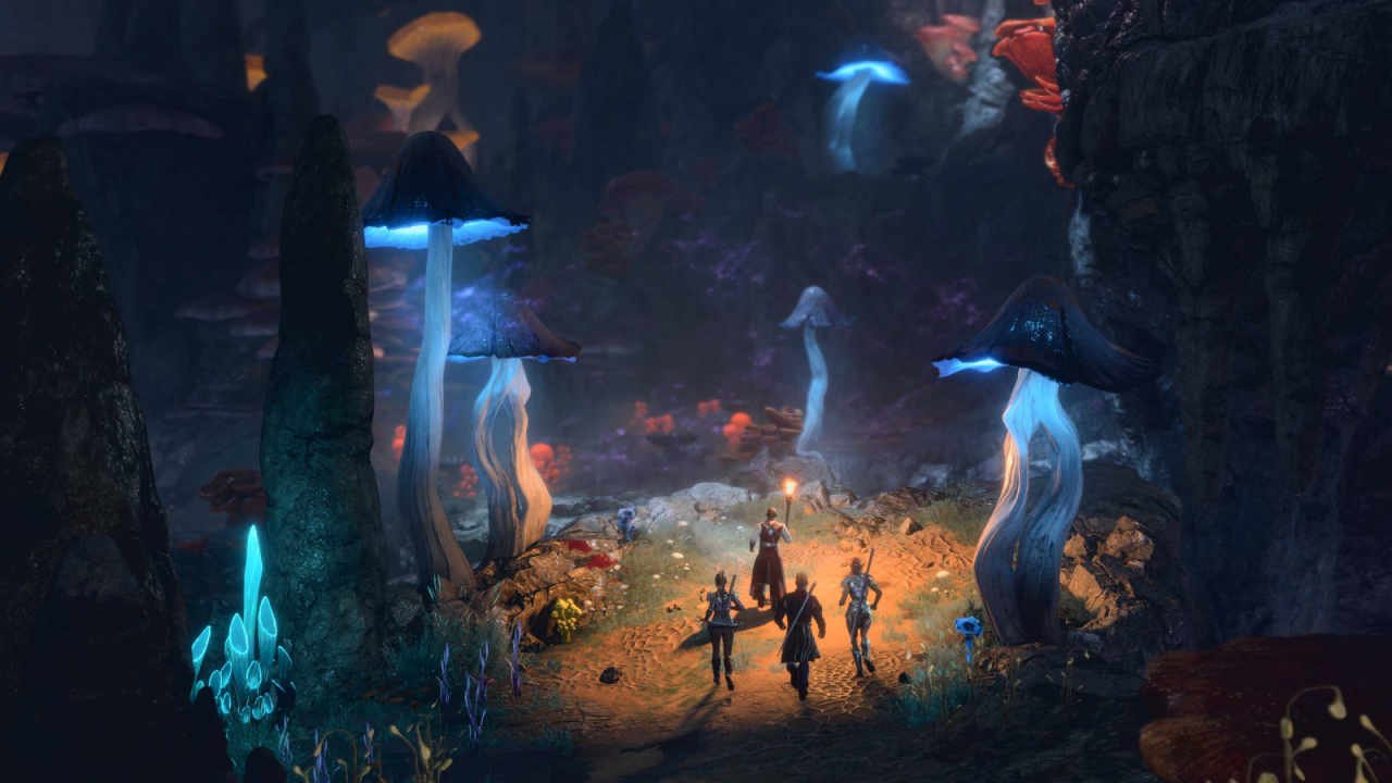 The Underdark Beckons: Clues Point to D&D's Return to the Deep 28 The party enters the Underdark during Act 2 of Baldur’s Gate 3, and sees a massive expanse lit only by giant glowing mushrooms