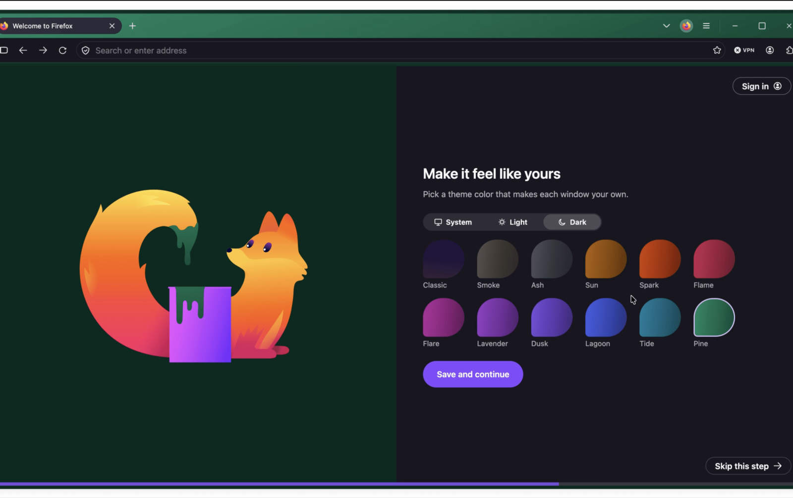 <em>New theme options will include light and dark modes. </em>