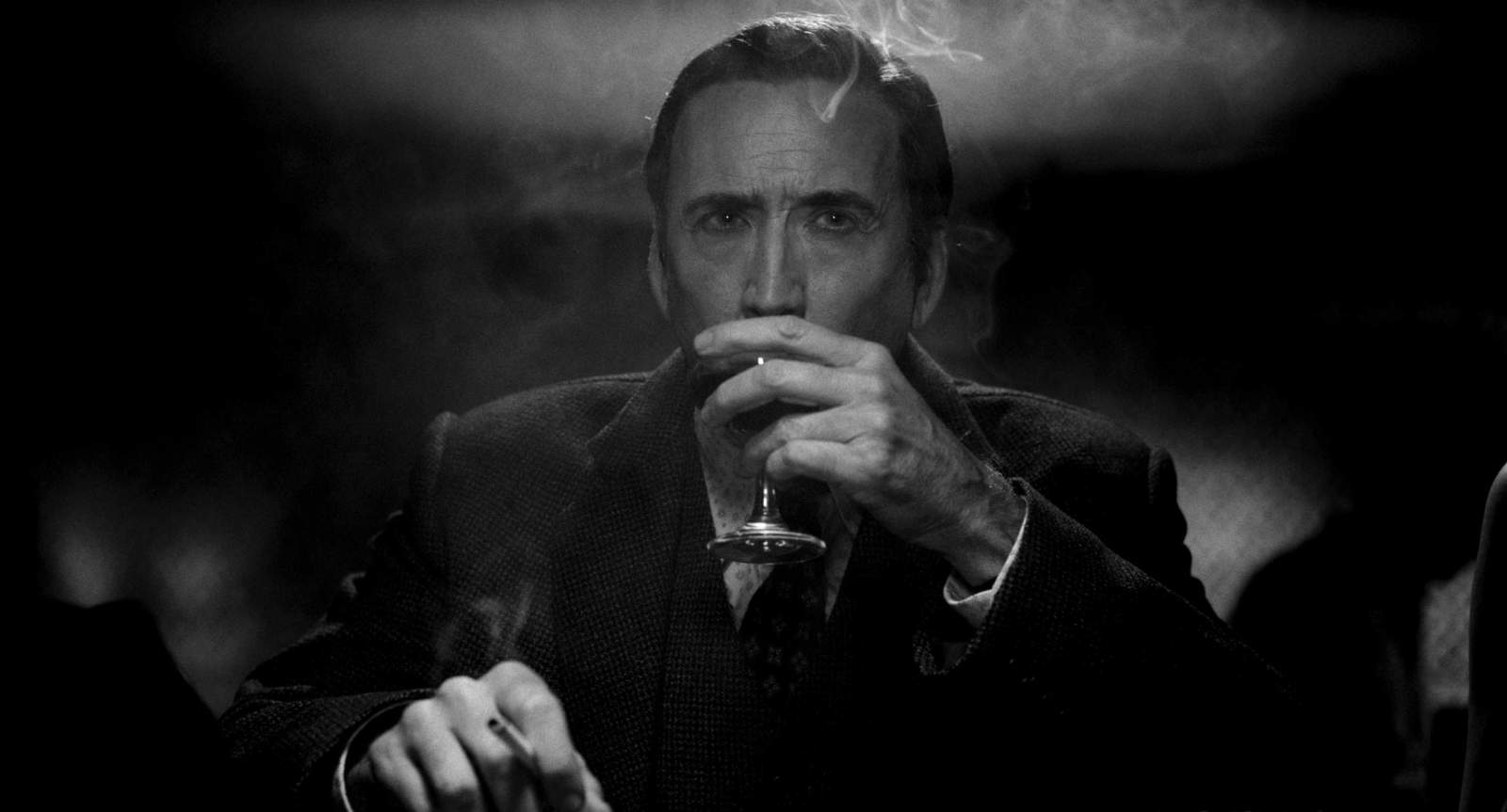Nic Cage in Spider-Noir B&amp;W