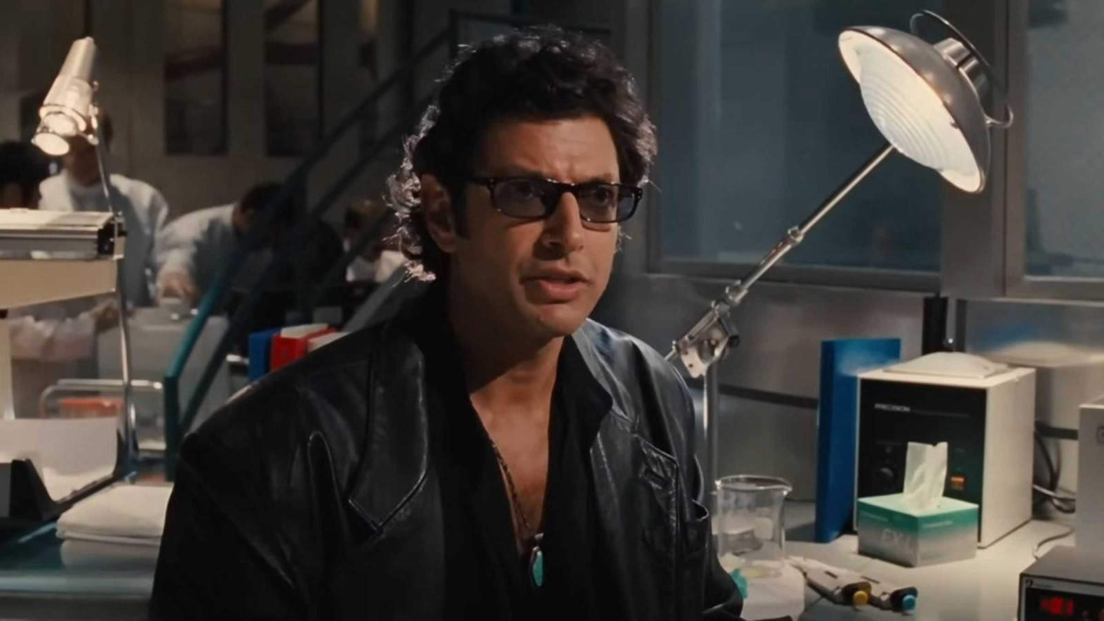 Jeff Goldblum as Ian Malcolm in Jurassic Park