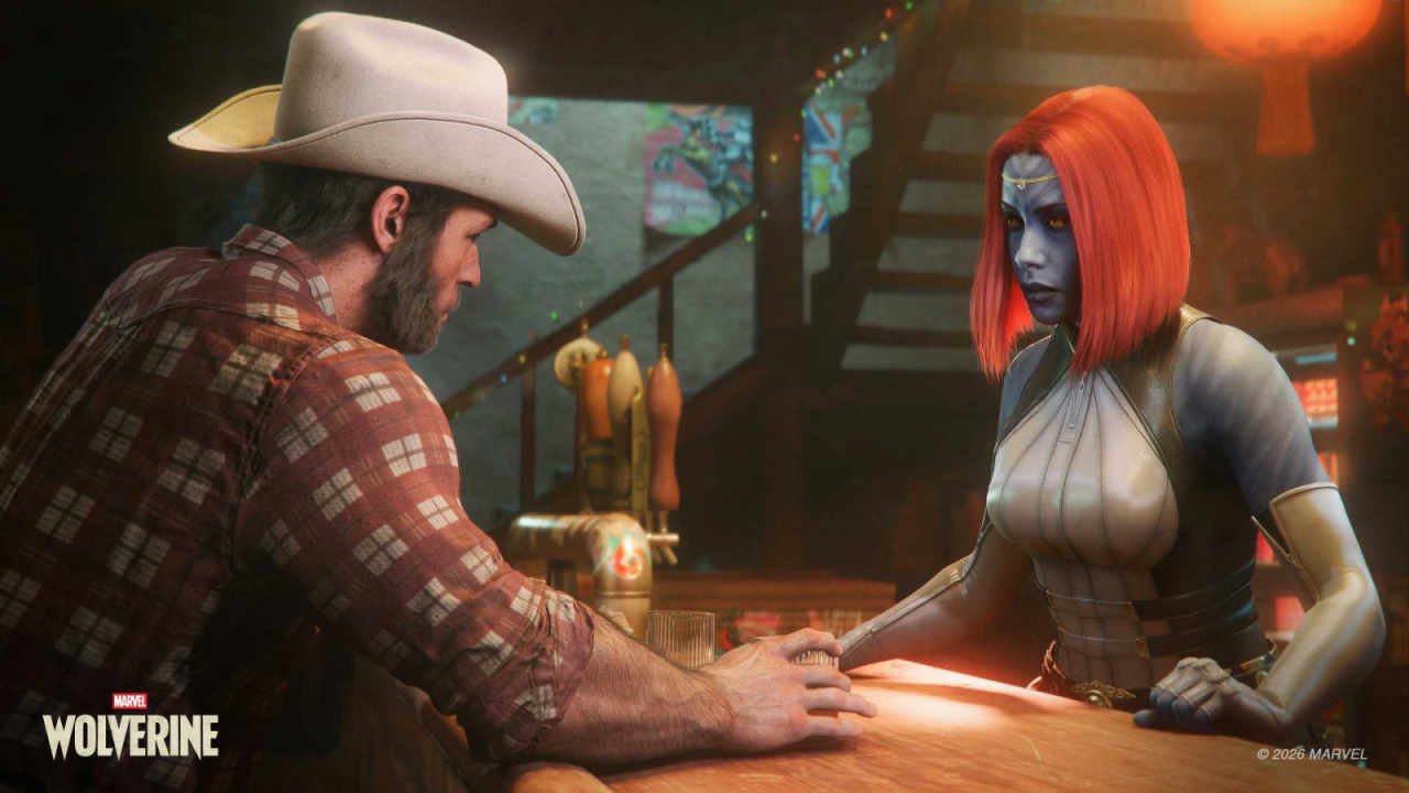 Logan and Mystique talking in Marvel's Wolverine