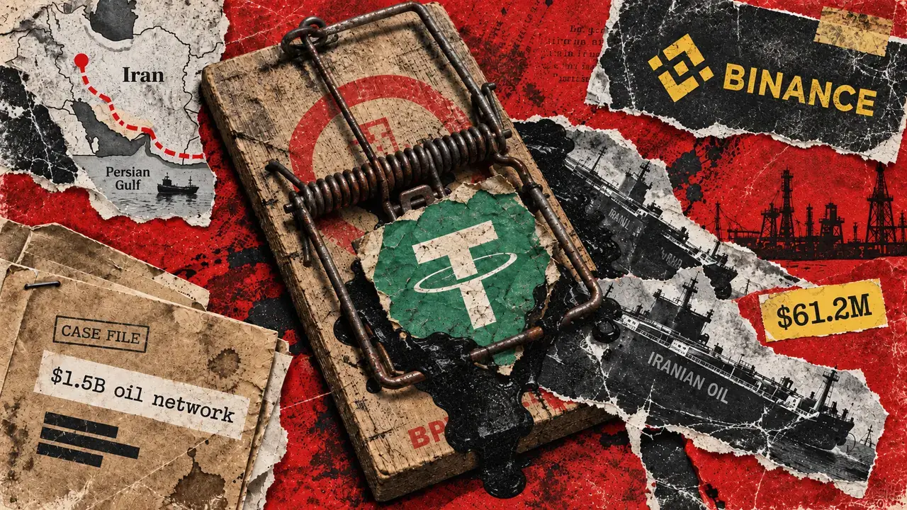 one us forfeiture case ties tether binance and a 1 5 billion iranian oil pipeline together The number prosecutors are asking for is $61 million. The number they describe in the same document is north of $1.5 billion. That spread — roughly 4 cents on the dollar — is the sharpest available snapshot of what on-chain enforcement currently reaches, and what it doesn't.