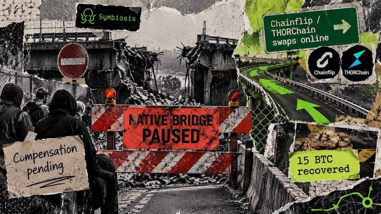 symbiosis bridge hit with a 262 sybtc mint 15 btc clawed back lps left without numbers Around 04:28 UTC on Sep. 11, Symbiosis's BridgeV2 accepted a transaction it read as correctly signed and issued roughly 2^62 raw units of syBTC to a wallet that had been spun up only minutes before on BNB Chain. Security firm Blockaid laid out that sequence, and the figure represents trillions of times more synthetic bitcoin than any real deposit could ever collateralize.