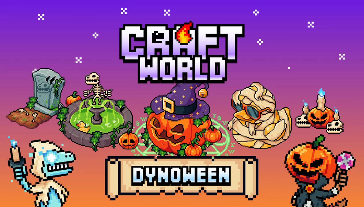 craft world players team up on a giant skeleton dyno for 88 hour dynoween event In Brief: