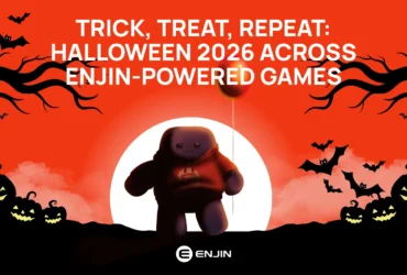 enjins halloween 2026 lineup whats on in lost relics etherscape spirit clicker and enj excavators October brings Halloween events to four titles built on the Enjin Blockchain. Lost Relics (official site) is running The Hollowing, and Etherscape (official site) has launched Nightfall. Spirit Clicker players can chase the Rift Scarecrow, while ENJ Excavators is hosting a 200-goblin NFT giveaway. All four offer limited-time rewards, some of them on-chain, that can only be earned this season.