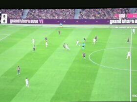 GTA 6 Ads Light Up Camp Nou During Real Madrid's El Clasico Win 78 gta 6 el clasico camp nou ads Saturday's El Clasico gave Kylian Mbappé two goals. Viewers got something else too: the GTA 6 logo, which kept turning up on the pitchside boards all match.