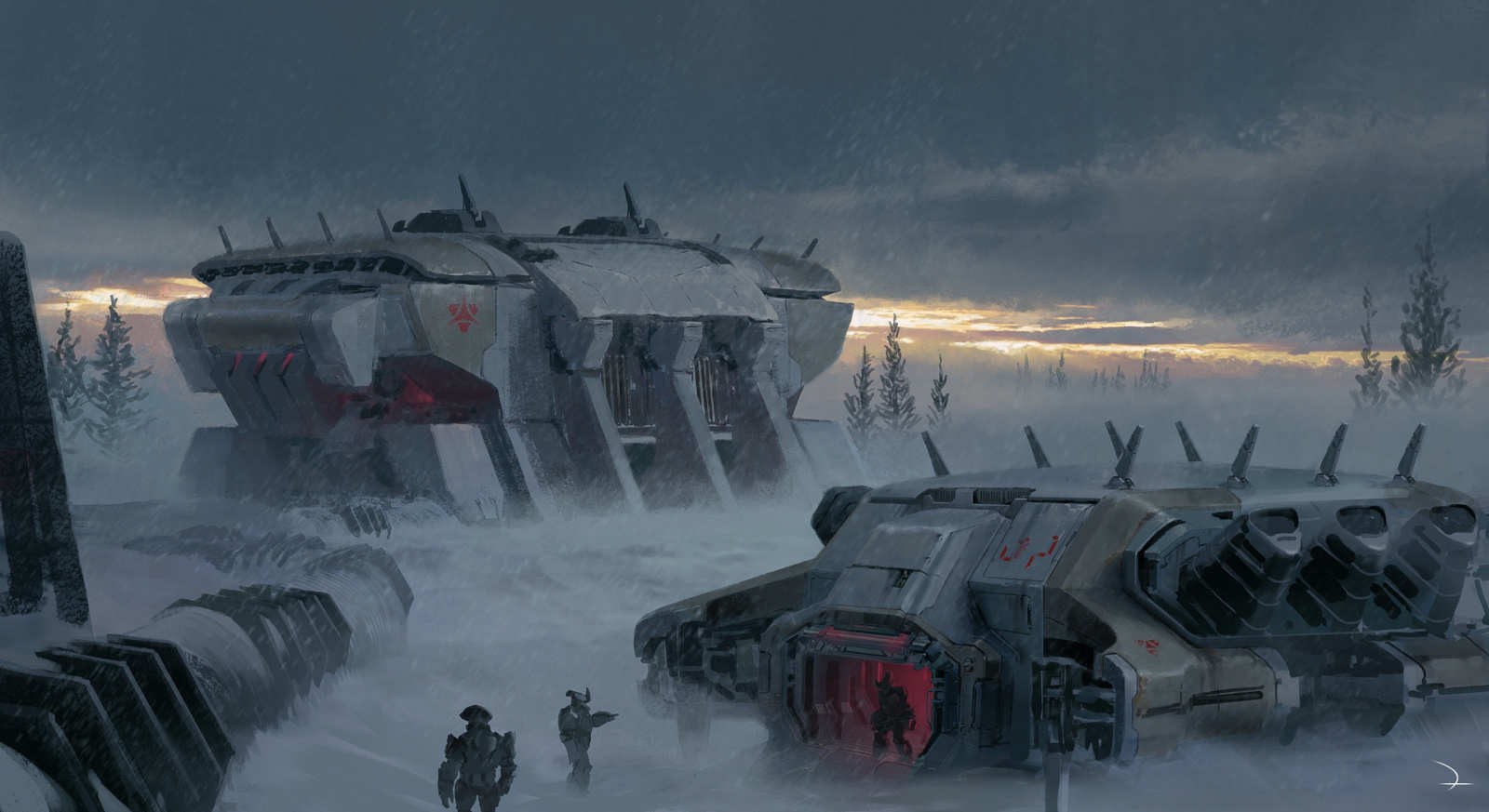 Halo concept art environment