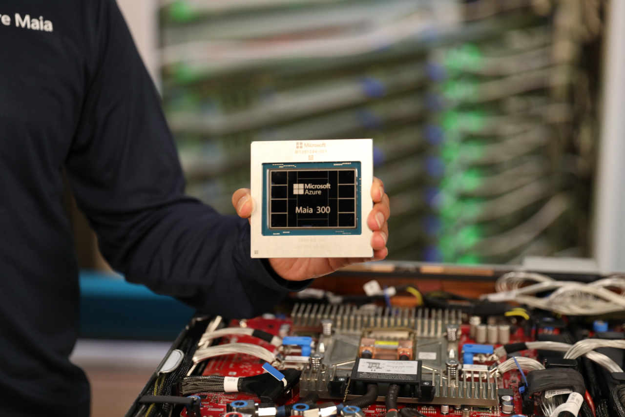 Maia 300 chips will start being used for production workloads in 2027.