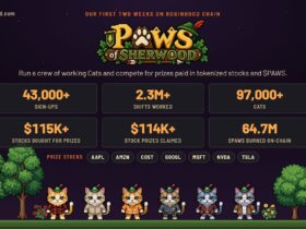 paws of sherwood passes 43000 sign ups as players claim 114k in stock prizes in two weeks on robinhood chain In Brief: