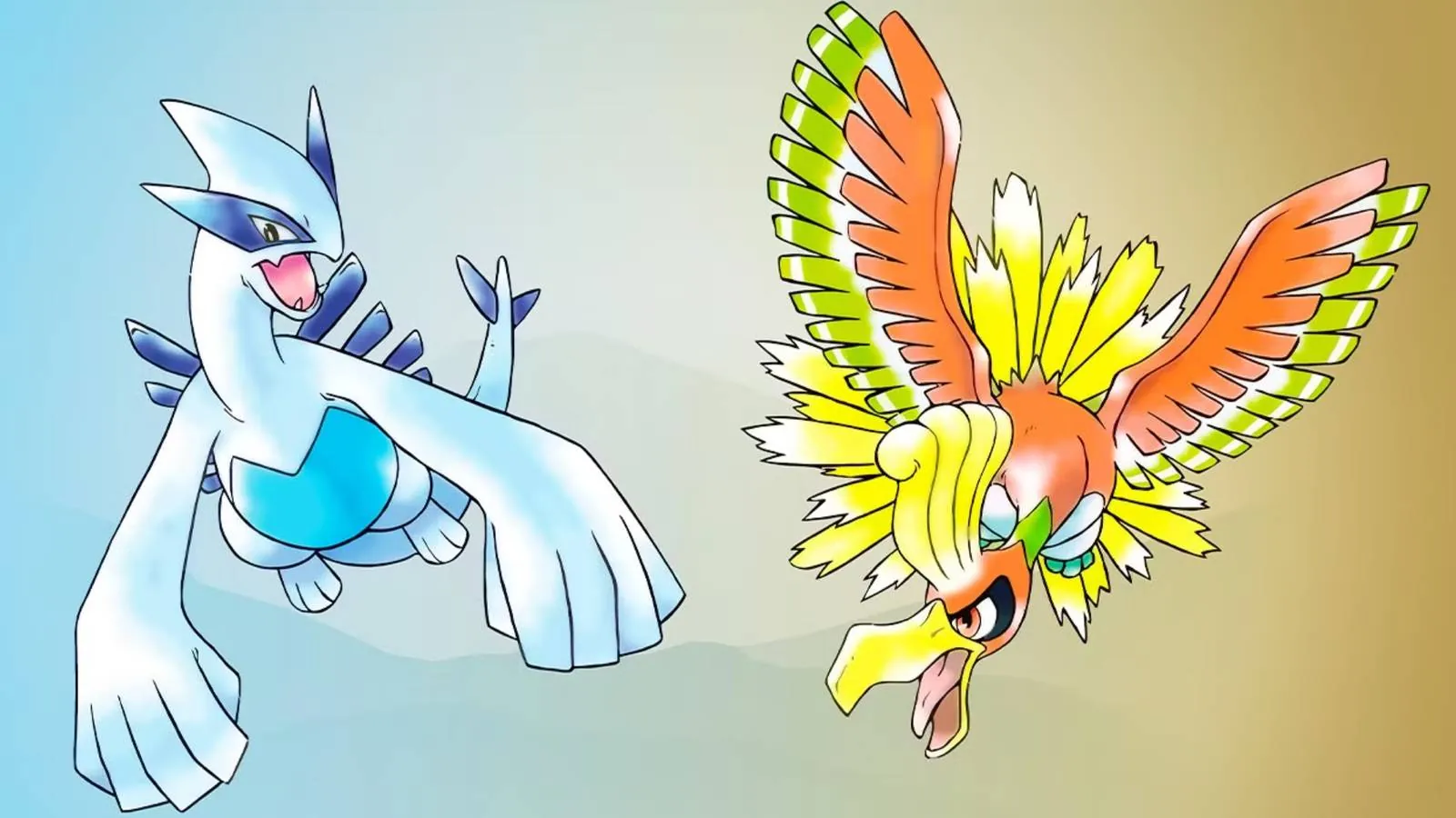 pokemon gold and silver come back as 30th anniversary shirts packed in replica Lugia and Ho-Oh are printed on black cotton again, in the same poses they held on the Pokémon Gold and Silver boxes back in 1999. Each shirt also arrives folded inside a copy of that box.
