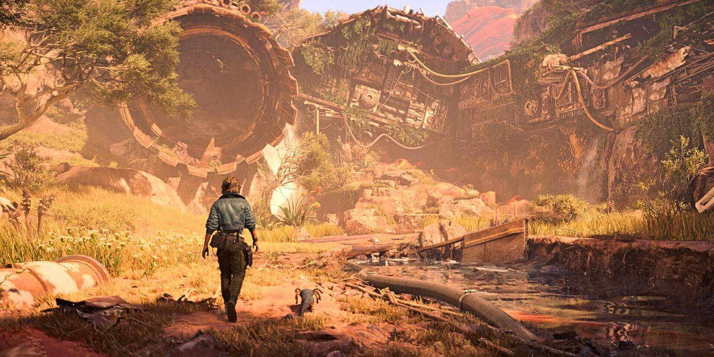 Star Wars Outlaws Free Demo Now Available on PS5, Xbox and Steam, No Subscription Needed 28 Kay and Nix walking towards a massive crashed star cruiser in Star Wars Outlaws.