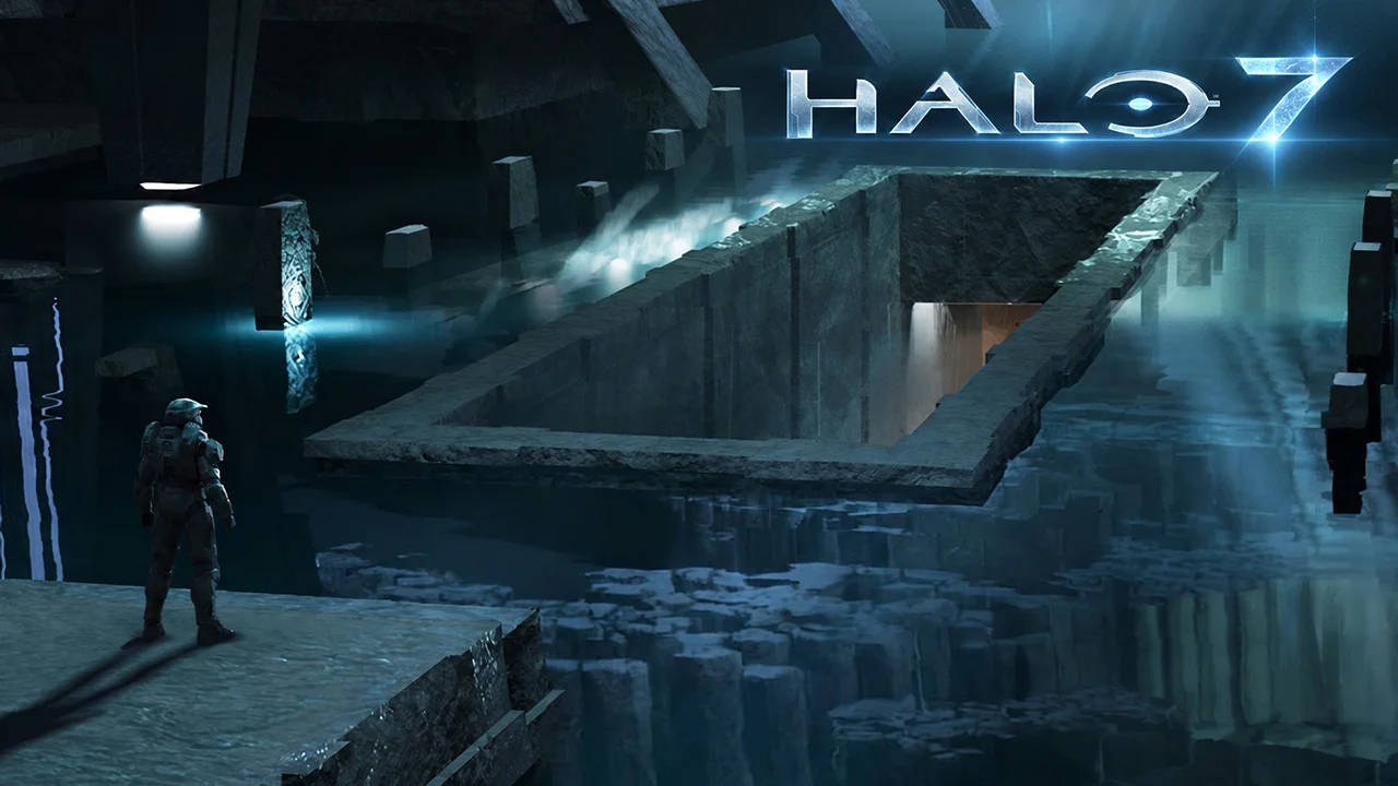 unseen halo 7 concept art reveals the 343 sequel that will never ship On the surface of Zeta Halo sits the shattered hull of the UNSC Infinity. The lore that accompanies the artwork explains that the vessel has begun blending into its surroundings, and its remains now serve as a refuge for the soldiers who made it out alive.