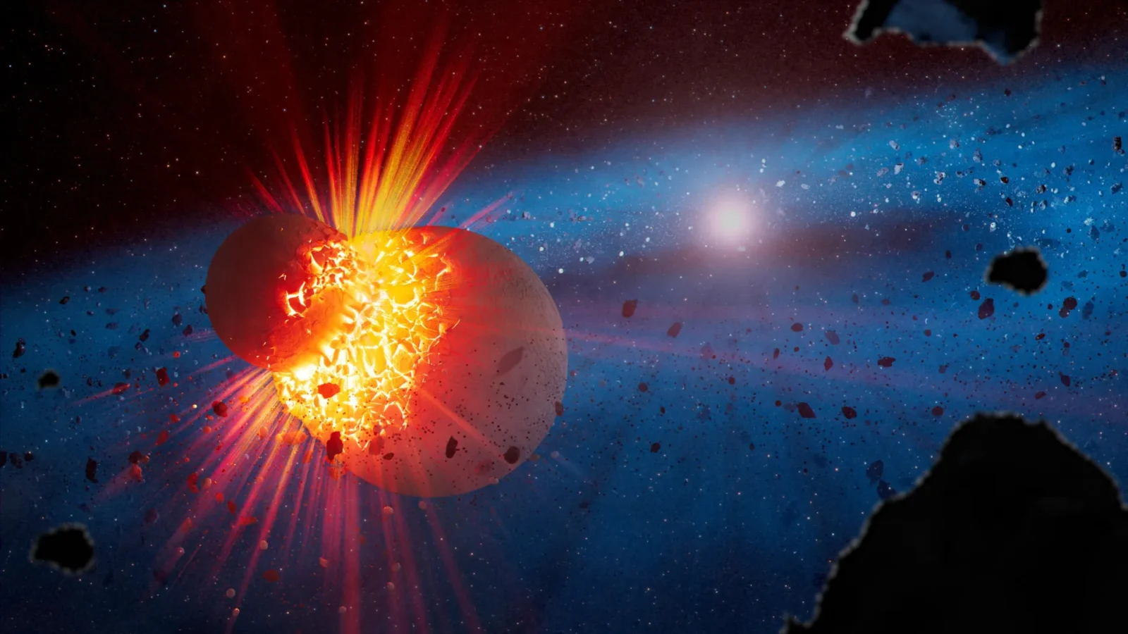 webb telescope finds evidence of mars sized planets colliding around young stars Astronomers call it an extreme debris disk: a violent stage that only around 1% of young stars appear to show any trace of, even though theory predicts it should be more common. A new survey using NASA's James Webb Space Telescope doesn't resolve that gap, but it does begin to reveal what happens inside these uncommon, dust-filled systems. Some of them appear to be the wreckage left behind when Mars-sized worlds slammed into one another.