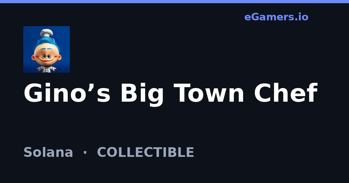 Gino’s Big Town Chef - eGamers.io